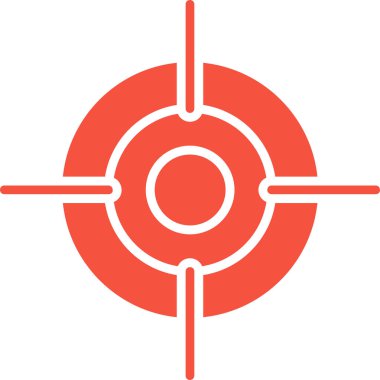 Hedef simgenin vektör illüstrasyonu