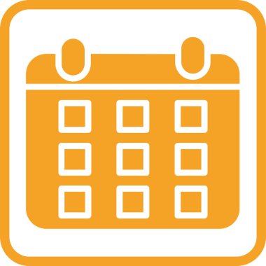 Takvim. Web simgesi basit illüstrasyon