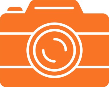 Kamera. Web simgesi basit illüstrasyon