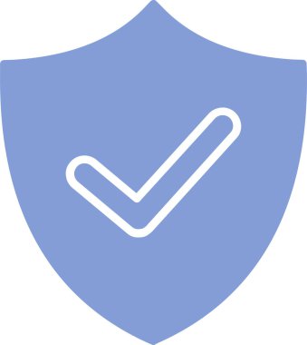 Kalkan denetim simgesi vektör illüstrasyonu