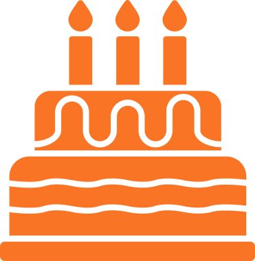 Kek ikonu. vektör biçimi düz simge 