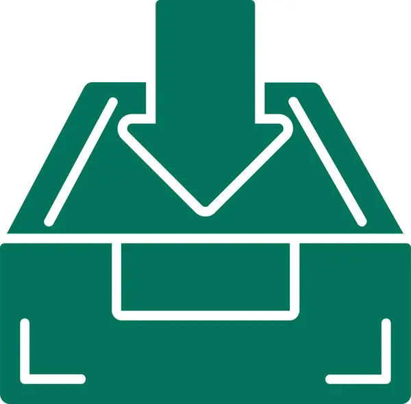 vektör kutusu simgesi, basit vektör illüstrasyonu