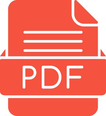 PDF dosya web simgesi, vektör illüstrasyonu   