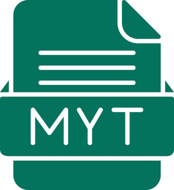  MYD dosya web simgesi, vektör illüstrasyonu   