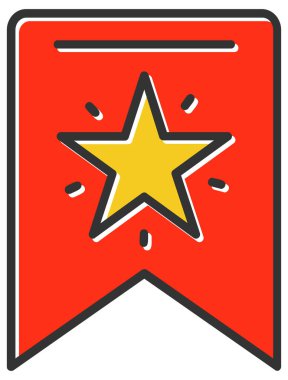 yıldız simgesi, vektör çizimi