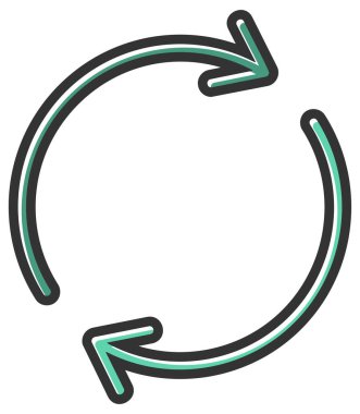 Reloading  sign. vector. icon