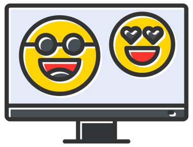 Tepki simgesi, vektör illüstrasyonu