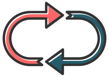 Repeat web icon simple design