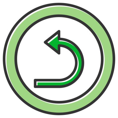 Ok. Web simgesi basit illüstrasyon