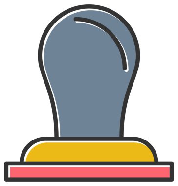  Damga simge illüstrasyon vektörü