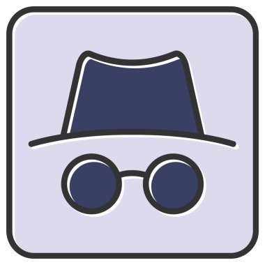 Takma ad simgesi, vektör illüstrasyonu