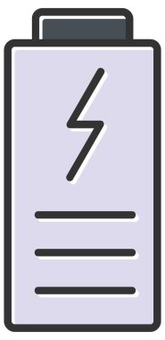 Şarj pil simgesi vektör çizim