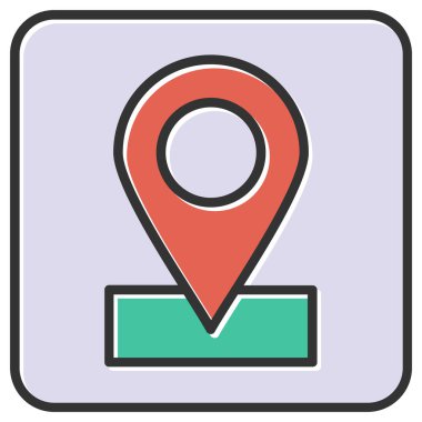 Harita işaretleyici vektör simgesi