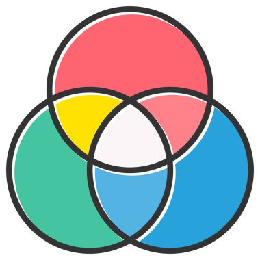 Renk Denetim modern simgesinin vektör çizimi