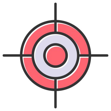 hedef simge vektör illüstrasyonu