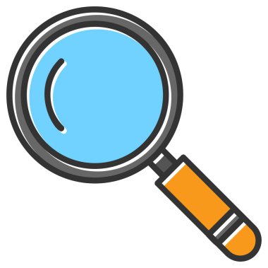 izole Büyüteç simgesi tasarım