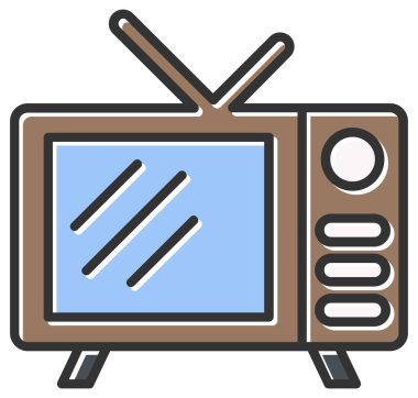  doldurulmuş televizyon simgesi - özet biçimi