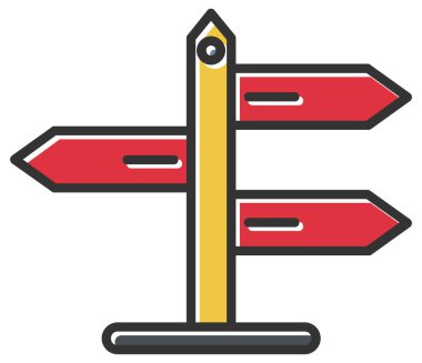 işaret posta simgesi vektör illüstrasyonu