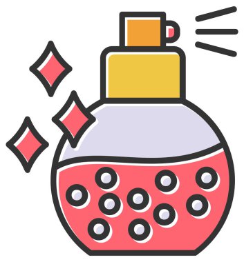  Parfüm web simgesi vektör illüstrasyonu