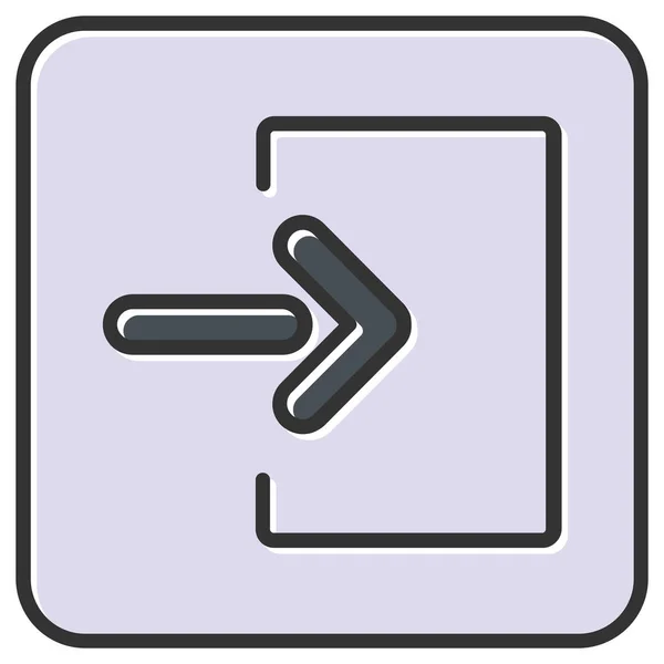 vector illustration of modern Log In icon