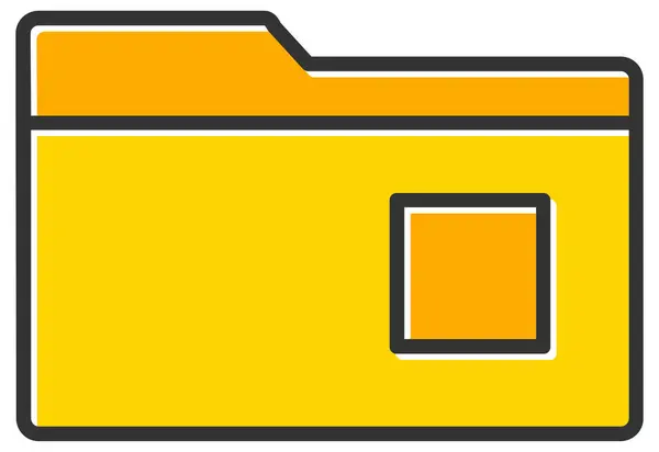 klasör simgesi. düz tasarım biçim vektör illüstrasyonu 10 birim.