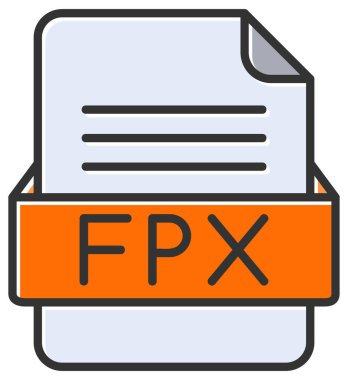 FPXe web simgesi, vektör illüstrasyonu   