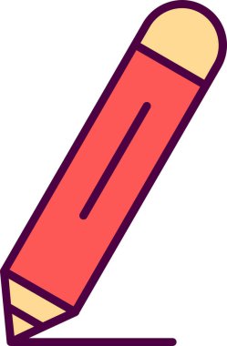 Kalem. Web simgesi basit illüstrasyon