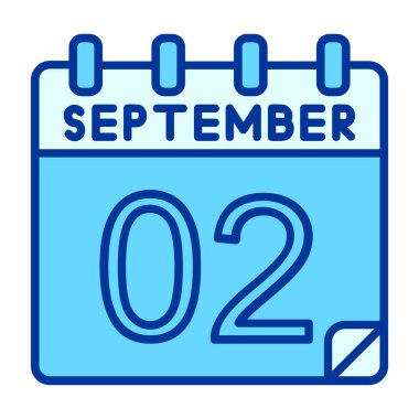 Basit takvim simgesine sahip tek bir takvim üzerinde 20 Eylül tarihi