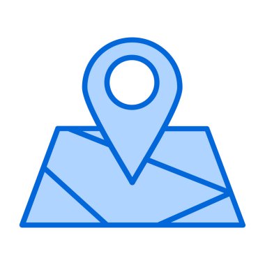 harita pin ikonu vektör illüstrasyonu