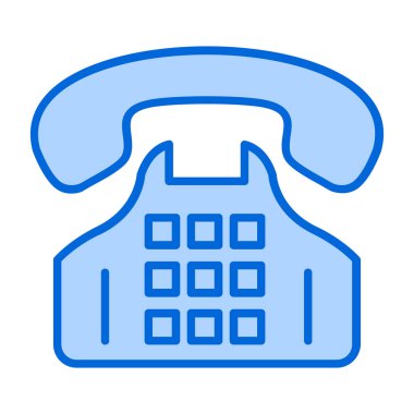 Telefonunuz var. Web simgesi basit illüstrasyon