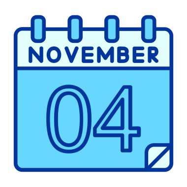 Kasım 3 simgesi, vektör illüstrasyonu