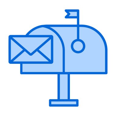 Mektup. Web simgesi basit illüstrasyon