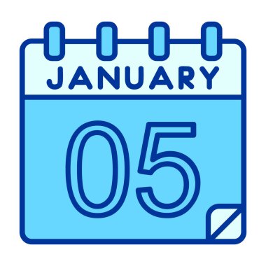 Takvim simgesi tasarımı, vektör illüstrasyonu