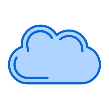 bulut web simgesi, basit illüstrasyon