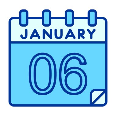 10 Ocak takvimi - tek gün simgesi