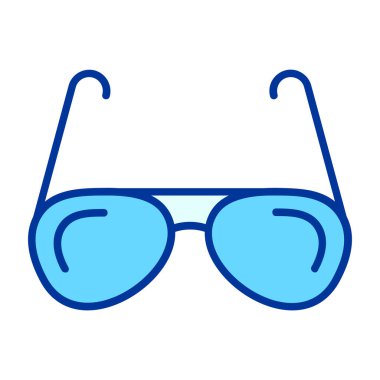 Gözlük. Web simgesi basit illüstrasyon