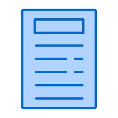 Belge. Web simgesi basit illüstrasyon