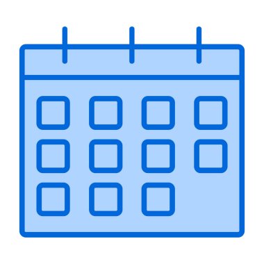 Takvim simgesi vektör illüstrasyonu