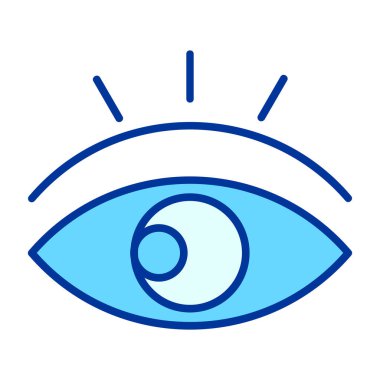 Bir insan gözünün vektör çizimi