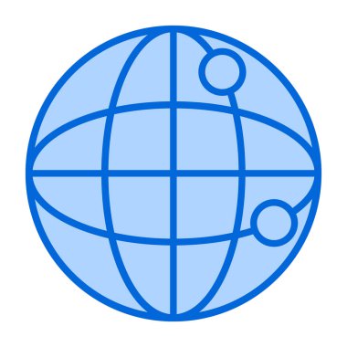 Küresel simge vektör illüstrasyonu