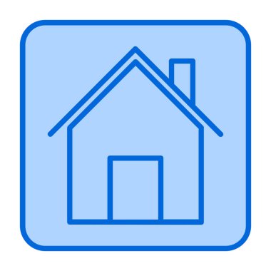 Ev. Web simgesi basit illüstrasyon