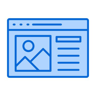 Web sitesi web simgesi basit illüstrasyon