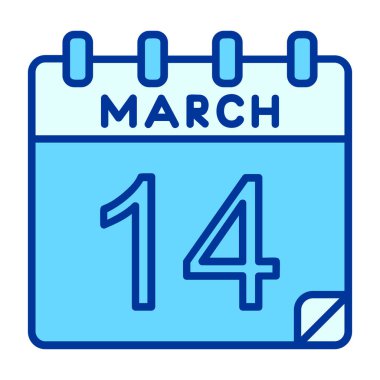 Mart 18 tarih simgesi tasarım vektörü illüstrasyonu