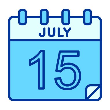 Takvim satırı simgesi, vektör çizim