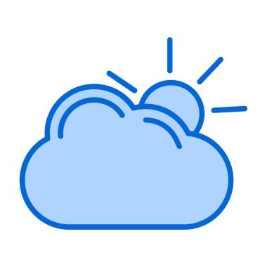 Hava durumu. Web simgesi basit illüstrasyon