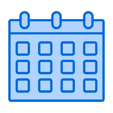 Takvim. Web simgesi basit illüstrasyon