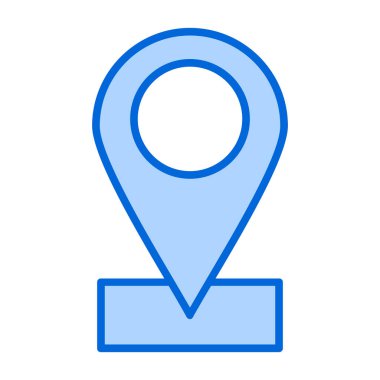 harita pin ikonu vektör illüstrasyonu