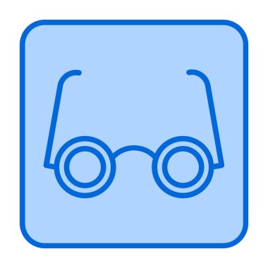 Gözlük. Web simgesi basit illüstrasyon