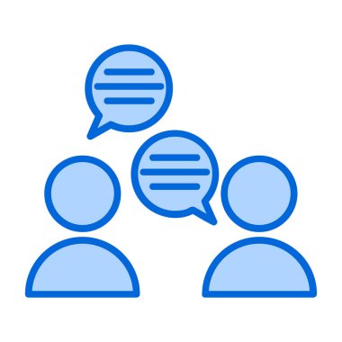 grup insan konuşma balonu vektör çizim tasarımı