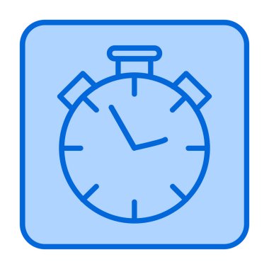 Saat simgesi. Web ve mobil için saat vektör simgesinin özet tasarımı